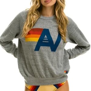 Aviator Nation Logo Crewneck Sweatshirt XS
